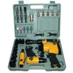 COFFRET 4 OUTILS PNEUM.(CHOC,BURIN,MEUL.ROCH)
