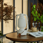 LINDBY LAMPE DE TABLE LED RECHARGEABLE NELLA, BLANC, USB, IP44, INTENSITÉ