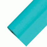 NAPPE EN PAPIER DAMASSÉ EN ROULEAU DE 1,18 X 25 M, COLORIS TURQUOISE