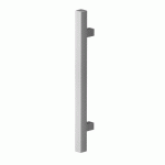 POIGNÉE DE TIRAGE ES13Q POUR PORTE BATTANTE - FORME T - INOX SATINÉ - HAUTEUR 600 MM KARCHER DESIGN
