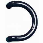 POIGNÉE COURBE DÉPORTÉE DE PORTE BATTANTE - NYLON GRIS -STG 84 NORMBAU