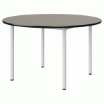 TABLE MALIBU Ø 120 T5 4P STRA GRIS U727/NOIR BLC 9016