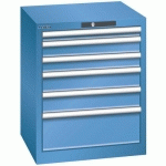 ARMOIRE BLEU CAP. 564X572X700 AVEC 6 TIR. 75KG _ 78.486.040 - LISTA
