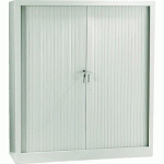 ARMOIRE MÉTAL CLASSIQUE 120 X 135 CM RIDEAUX PVC ANTHRACITE - MANUTAN COLLECTIVITÉS