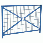 BARRIÈRE LISBONNE 1.50 M STRUCTURE GRILLAGÉE ZINC BLEU 5010 - PROCITY