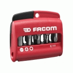 JEU DE 10 EMBOUTS MIXTE FENTE / PZ / 6 PANS - FACOM - E.111PB