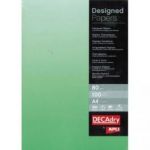 DECADRY BOÎTE DE 100 FEUILLES PAPIER COULEUR COPIEUR,LASER, JET D'ENCRE RECTO 80G A4 DÉGRADÉ VERT DPJ1218