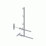 GARDE-CORPS UNIVERSEL FIXATION RÉGLABLE TRAVERSÉE POUR MUR DE 25 CM
