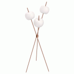 KDLN LAMPADAIRE LED KUSHI, COULEUR CUIVRE, HAUTEUR 140 CM
