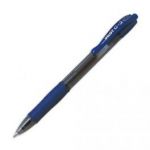 PILOT STYLO À BILLE POINTE MOYENNE RÉTRACTABLE ENCRE GEL BLEUE CORPS PLASTIQUE AVEC GRIP CAOUTCHOUC G2