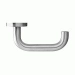 POIGNÉES DE PORTE SUR ROSACES RONDES SÉRIE ER 27 CRÈTE - INOX SATINÉ -BEC DE CANE KARCHER DESIGN