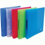 SET 10 CLASSEURS 2 ANNEAUX 30 MM PP A4 MAXI ASSORTIES - EXACOMPTA
