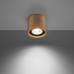 EULUNA SPOT EN SAILLIE SOLANA BOIS ROND, UNE LAMPE