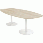 TAB. CONF. ELGA PIED PLATINE 240X113 PLT STRAT ACACIA/BLANC - MBA