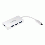 TRENDNET TUC-H4E HUB & CONCENTRATEUR USB 3.2 GEN 1 (3.1 GEN 1) TYPE-C 5000 MBIT/S BLANC