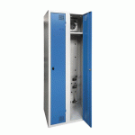 ARMOIRE SÉCHANTE IP 2 COLONNES À MORAILLON BLEU CLAIR - MANUTAN COLLECTIVITÉS