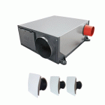 KIT VMC SIMPLE FLUX HYGROVARIABLE EXTRA-PLATE AVEC BOUCHES DESIGN - PLATT HCS AXELAIR