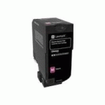 LEXMARK 74C2SME CARTOUCHE DE TONER 1 PIÈCE(S) ORIGINAL MAGENTA - TONER AUTHENTIQUE