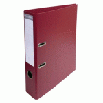 LOT DE 10 - CLASSEUR À LEVIER CARTONNÉ EXACOMPTA A4 - DOS 7 CM BORDEAUX