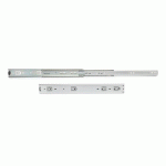 PAIRE DE COULISSES A BILLES - 51 X 600 MM - SORTIE TOTALE - CHARGE 68 KG - ZINGUÉ - 2 PAIRES EMUCA