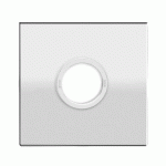 PAIRE DE ROSACES AFFLEURANTES CARRÉES EN INOX POLI - SÉRIE EZ180Q - BEC-DE-CANE KARCHER DESIGN