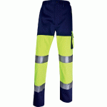 PANTALON DE TRAVAIL HAUTE VISIBILITÉ PANOSTYLE DELTA PLUS, TAILLE XXL