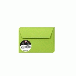 PAQUET DE 20 ENVELOPPES POLLEN 114X162MM 120G/M2 - VERT MENTHE - LOT DE 4
