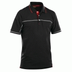 POLO BICOLORE NOIR/ROUGE TAILLE 4XL - BLAKLADER
