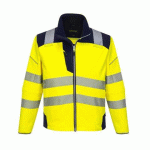PORTWEST T402 SOFTSHELL HAUTE-VISIBILITÉ PW3 JAUNE/MARINE - TAILLE XXL