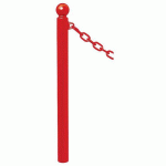 POTELET PROVINCE Ø76 MM CHAINES 1 ANNEAU BOULE ROUGE 3020 - PROCITY