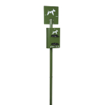 ROSSIGNOL BORNE SUR POTEAU HYGECA - 2 ROULEAUX  - VERT OLIVE