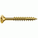 VIS À BOIS - FILETAGE PARTIEL PZ2 - 5X90 MM - 200 PIÈCES - YELLOX SPAX