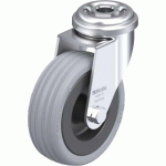 BLICKLE - ROULETTE PIVOTANTE Ø 75MM BANDAGE CAOUTCHOUC SBR 60KG - LRA-VPA 75G