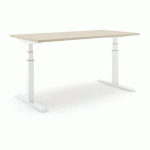 BUREAU RÉGLABLE STEELFORCE PRO 470 SLS 160CM - BLANC CHÊNE - ACTIFORCE
