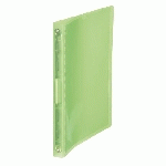 LOT DE 2 - CLASSEUR 4 ANNEAUX PLASTIFIÉ VIQUEL PROPYSOFT PERSONNALISABLE A4 - DOS 2,5 CM VERT