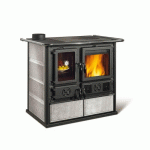 CUISINIÈRE À BOIS 8,2 KW REVÊTEMENT PIERRE NATURELLE - ROSA SX REVERSE.16 PETRA LA NORDICA EXTRAFLAME