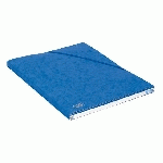 LOT DE 20 - CHEMISE BOX CARTE ALPINA OXFORD 24 X 32 CM DOS 1,5 CM BLEUE