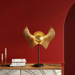 KARE BIRD WINGS LAMPE À POSER, LAITON ENDUIT