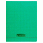 LOT DE 10 - CAHIER PIQUÉ 8000 POLYPRO 17X22 CM 96 PAGES GRANDS CARREAUX 90 G - VERT