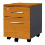 MT INTERNATIONAL CAISSON 2 TIROIRS CONFORT 42X54X50 CM MERISIER