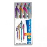 PAPERMATE POCHETTE DE 4 STYLOS BILLE RÉTRACTABLE FLEXGRIP ELITE, COULEURS FUN ASSORTIES, DE , S0798120