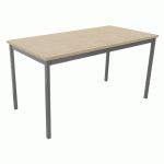 TABLE DE RÉUNION TREFF 140 X 70 CHÊNE DE FIL/ ALU