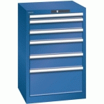 ARMOIRE BLEU GENT. 564X572X850 AVEC 6 TIR. 75KG _ 78.953.090 - LISTA