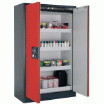 ARMOIRE SÉCURITÉ Q-CLASSIC-90 Q90.195.120 GRIS/ROUGE - MANUTAN COLLECTIVITÉS