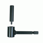 GOND POUR PIERRE ACIER NOIR TIGE FER CARRÉ DE 10 - AXE 14 - 10X80 - B2 ING FIXATIONS