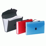 LOT DE 8 - TRIEUR VALISETTE 12 COMPARTIMENTS A4 POLYPROPYLÈNE - PROPYGLASS - VIQUEL - 38,5 X 25,5 X 6 CM