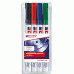 MARQUEUR EDDING POUR CD/DVD - POINTE OGIVE FINE SOUPLE - SANS SOLVANT - COLORIS ASSORTIS