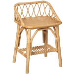 PEGANE - TABLE DE CHEVET / TABLE DE NUIT ENFANT EN ROTIN - LONGUEUR 37 X PROFONDEUR 30 X HAUTEUR 56 CM