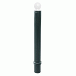 POTEAU MÉMOIRE DE FORME GRIS Ø100MM TÊTE BOULE BLANCHE - VISO
