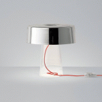 PRANDINA GLAM LAMPE DE TABLE 36 CM CLAIR/MIROIR
